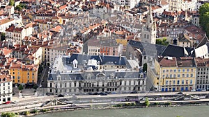 Rooftops of Grenoble city.