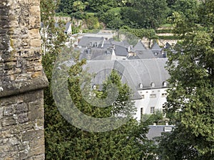 Rooftops of Grund Luxembourg photo