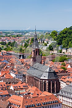 Rooftops of Heidelberg old town, Baden-Wurttemberg, Germany photo