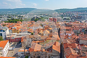 Rooftops of historical center of Slovenian town Koper