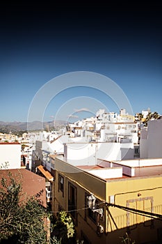 Rooftops of houses in spain