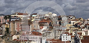 Rooftops of Lisbon city