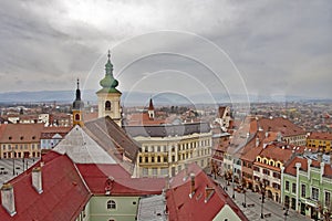 Rooftops in Sibiu city, Romania