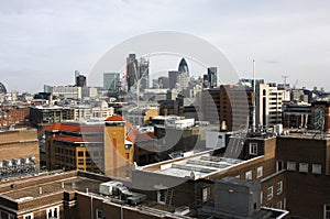 Rooftops and skyline of London