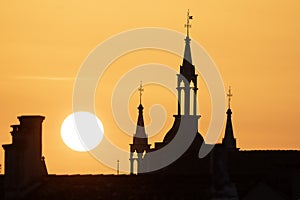 Rooftops of Venice at sunrise