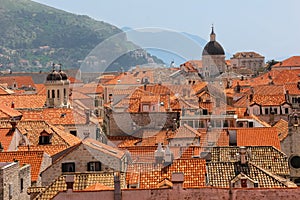 Rooftops. View of the old town. Dubrovnik. Croatia