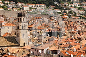 Rooftops. View of the old town. Dubrovnik. Croatia