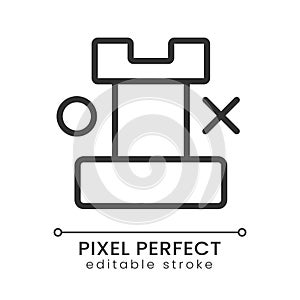 Rook pixel perfect linear icon