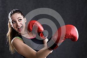Rookie boxer girl