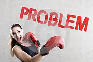 Rookie boxer girl solving problems