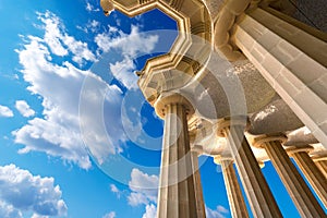 Room of 100 Columns - Park Guell Barcelona