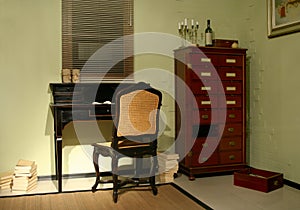 Room with antique furniture