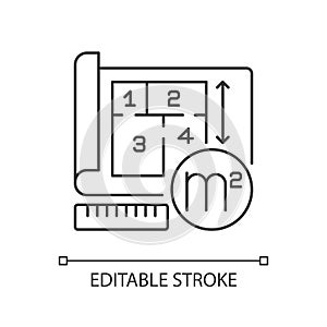 Room area pixel perfect linear icon