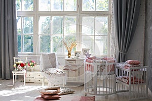 Room for baby, baby round crib