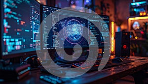 Advanced Cybersecurity Operations Desk Setup