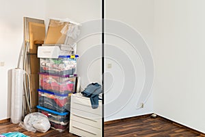 Before And After Room Declutter