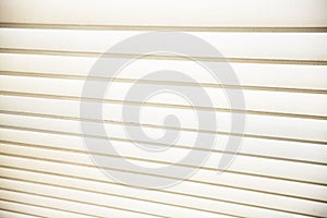 Room decoration with plastic sunblinds