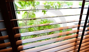 Room decoration with sunblinds