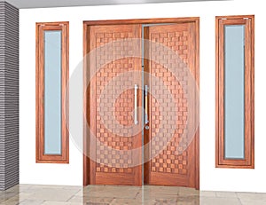 Main Door For Residental of zig-zag photo