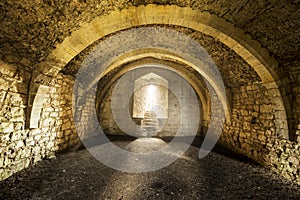 Room inside old castle