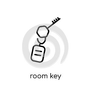 Room key icon from Hotel collection.