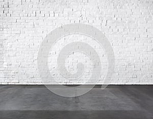 Room Made of Brick Wall and Concrete Floor