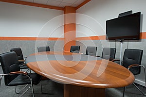 Room for meetings, conferences and negotiations in a modern style