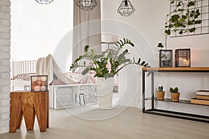 Room with minimalistic design