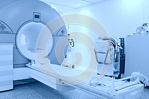 Room with MRI machine photo