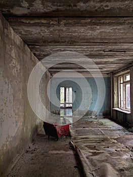 A room in Pripyat