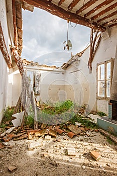 Room in ruins