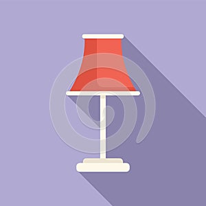 Room torcher icon flat vector. Decor relax light