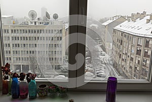 Room with winter view