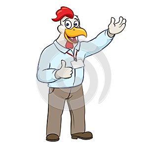 Rooser manager vector illustration