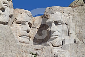 Roosevelt and Lincoln on Mount Rushmore