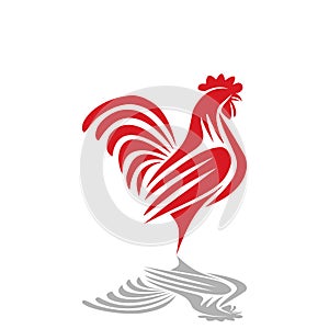 Rooster as a logo design