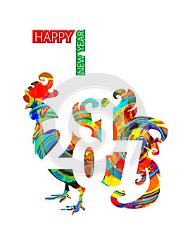Rooster as a symbol of the new year 2017