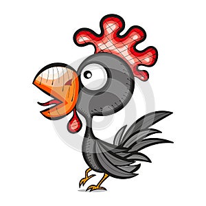 Rooster bird vector illustration