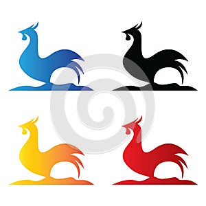 Rooster icon set
