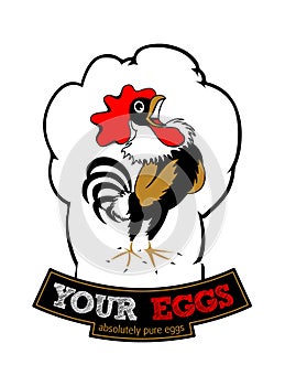 Rooster label