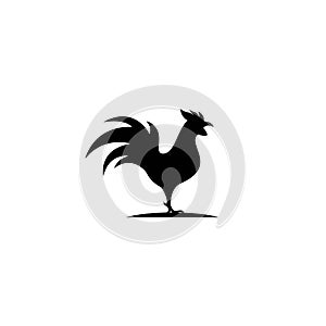 Rooster Logo Template vector illustration