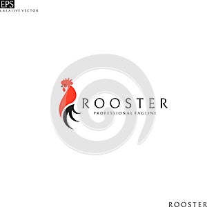 Rooster. Logo template
