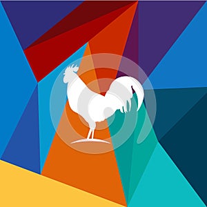Rooster Logo Vector Template Design Illustration