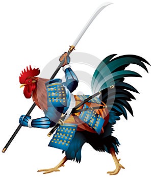 Rooster Samurai photo