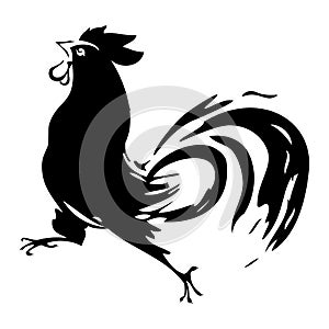 Rooster silhouette