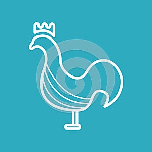 rooster. Vector illustration decorative design