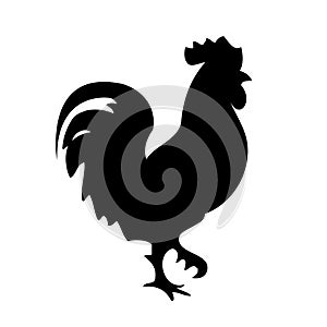 rooster vector silhouette