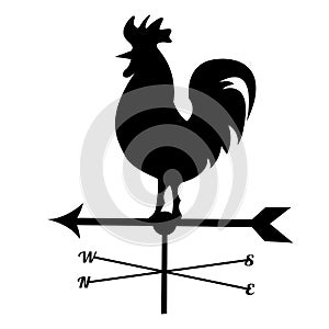 Rooster weather vane weathercock