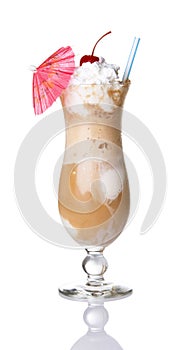 Root Beer Float With Umbrella