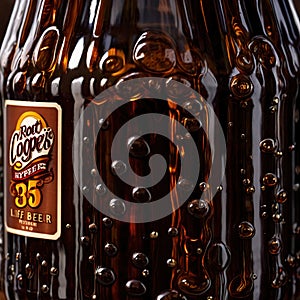 Root beer, soda soft drink cola pop, cold draft beverage in cup